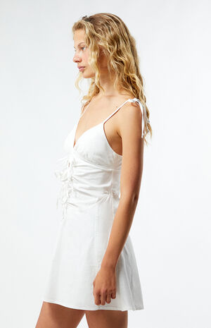 Tie Front Bow Mini Dress image number 3