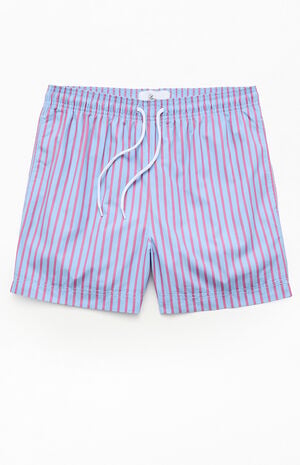 Vintage Striped 4.5" Swim Trunks image number 1