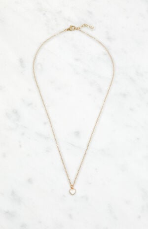 Gold Heart Necklace image number 1