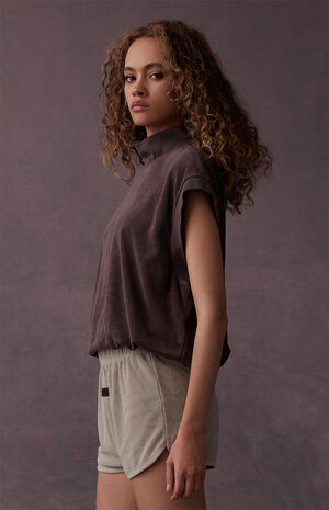 Women's Seal Terry Cloth Beach Shorts image number 3