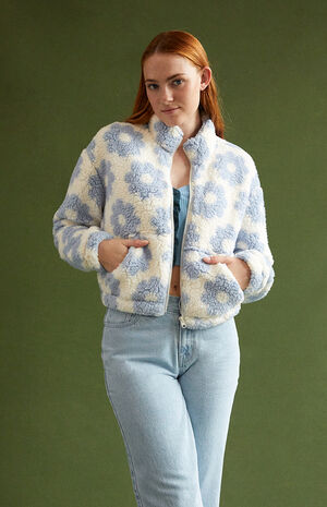 PacSun Printed Full Zip Sherpa Jacket | PacSun