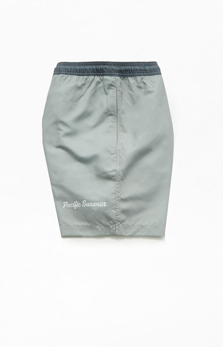 Pacsun Gray Colorblock 17" Swim Trunks PacSun