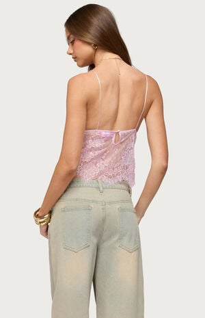 Ottilie Lace & Satin Top image number 3
