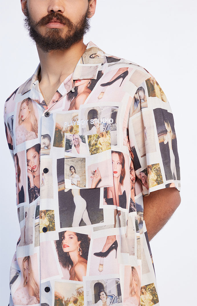 Playboy By PacSun Polaroid Camp Shirt PacSun