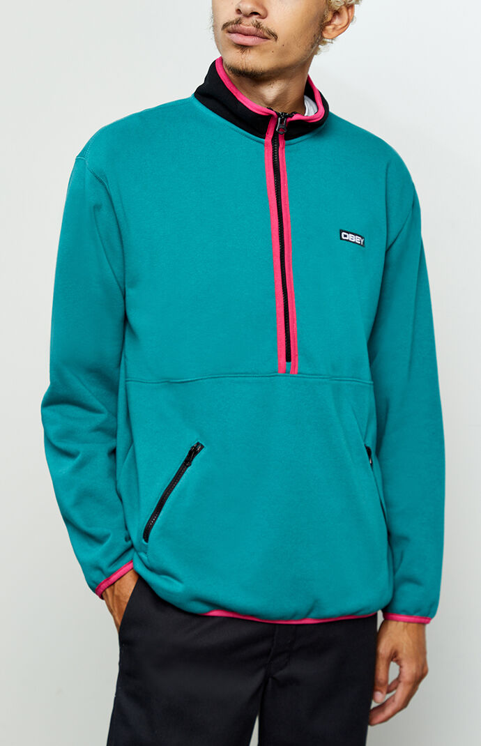 Roam Mock Neck Half-Zip Sweatshirt