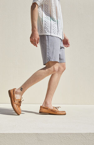 Eco Gray Linen Volley Shorts image number 4