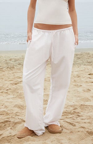 John Galt Pink Striped Anastasia Baggy Lounge Pants | PacSun