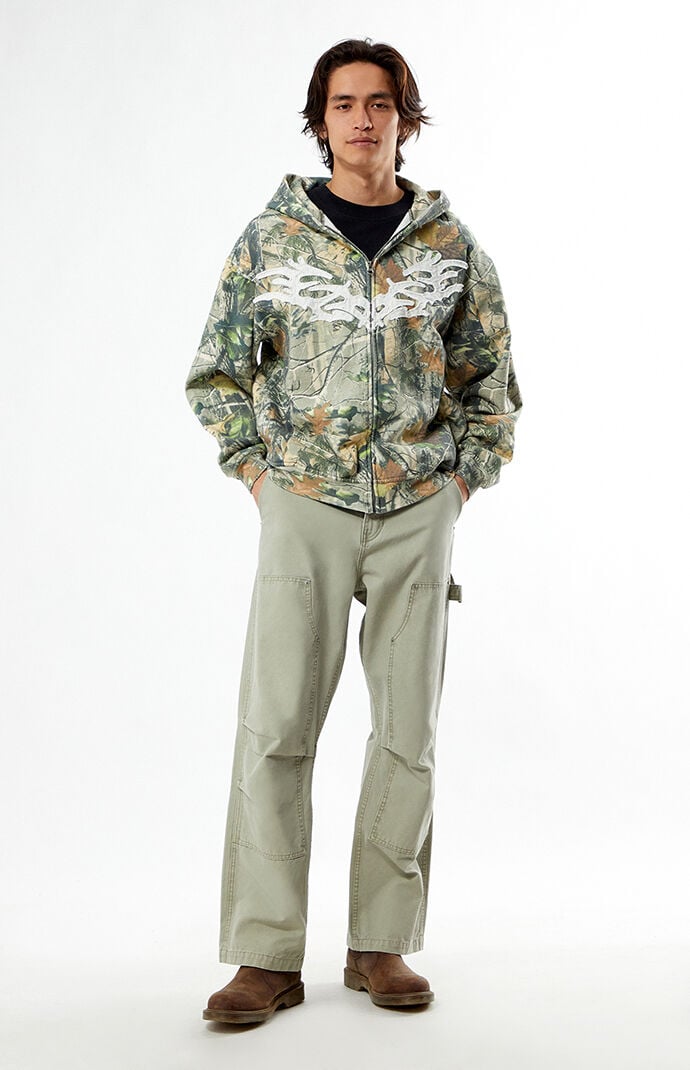 三苫愛 CHAOS ZIP HOOD Things That Matter Lord Of Chaos (half half) - Heavy Zipper Hoodie (400GSM)
