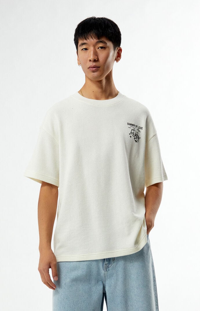 PS Basics Summer of Love Dice Waffle Knit T-Shirt | PacSun