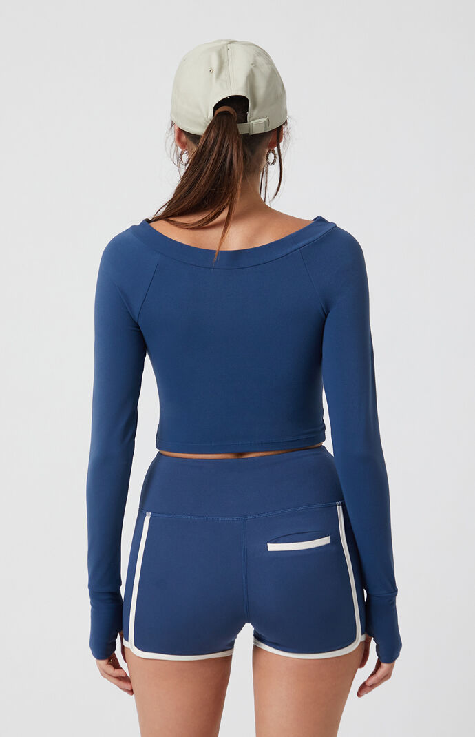 PAC 1980 Active Suki Off-The-Shoulder Long Sleeve Top | PacSun