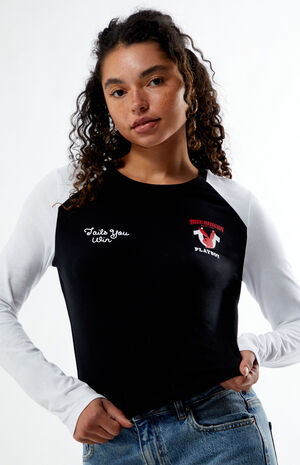 x Playboy Raglan Long Sleeve T-Shirt image number 1