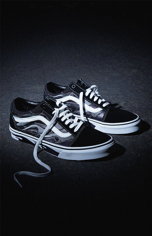 Old Skool Pacsun Mens Vans X A$AP Worldwide Black Old Skool Shoes