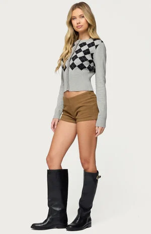 Dinah Denim Micro Shorts image number 4