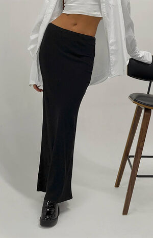 Black Jodie Maxi Skirt image number 2