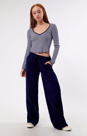Micro Corduroy Wide Leg Pants image number 1