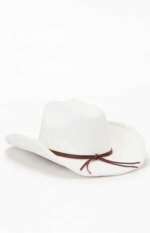 x Pacsun Cream Cowboy Hat image number 3