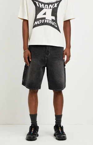 Parker Baggy Jean Shorts Carpenter Black image number 2