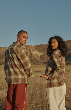Eco Shadow Long Sleeve Flannel Shirt image number 4