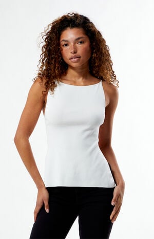 High Straight Neck Tank Top image number 1