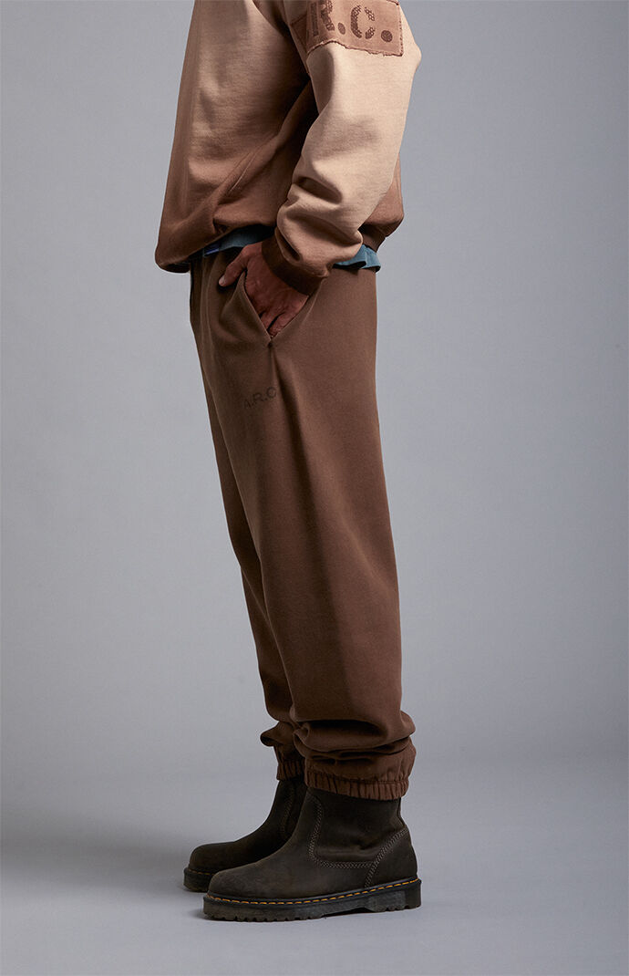 A.R.C. Brown Heavyweight Fleece Jogger Sweatpants