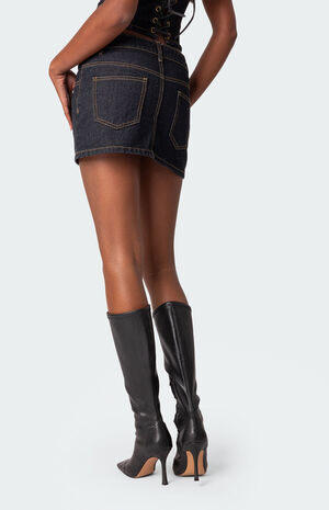 Foster Washed Denim Mini Skirt image number 5