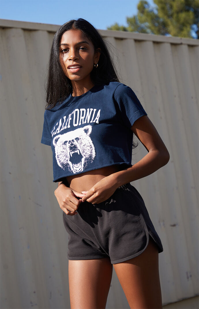 California Bear Cropped T-Shirt