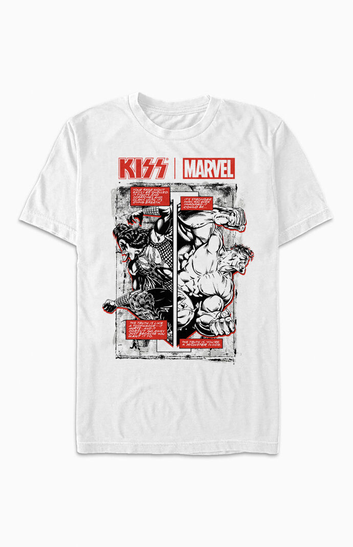 Marvel Kiss Hulk Mashup T-Shirt