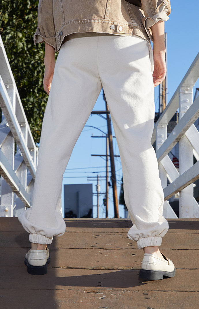 Pacsun white sweatpants sale