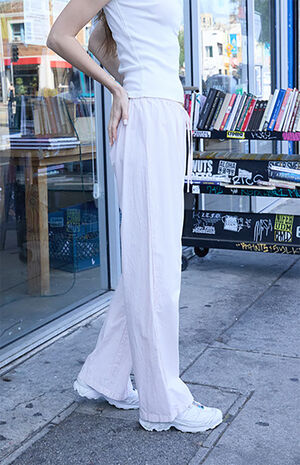 Pink Striped Anastasia Baggy Pants image number 3