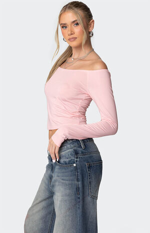 Tahlia V Neck Off Shoulder Top image number 3