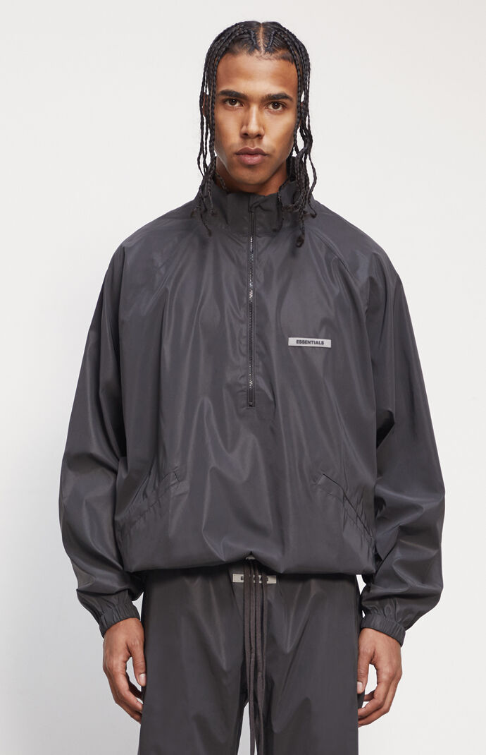 reflective half zip pullover