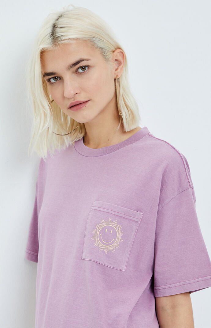 Smiley Sun Burst Pocket T-Shirt