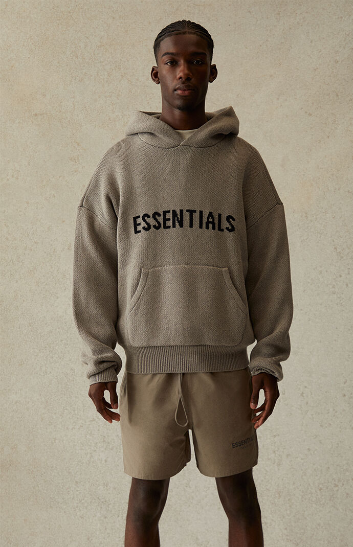 Fear of God Essentials Essentials Heather Oatmeal Knit Sweater