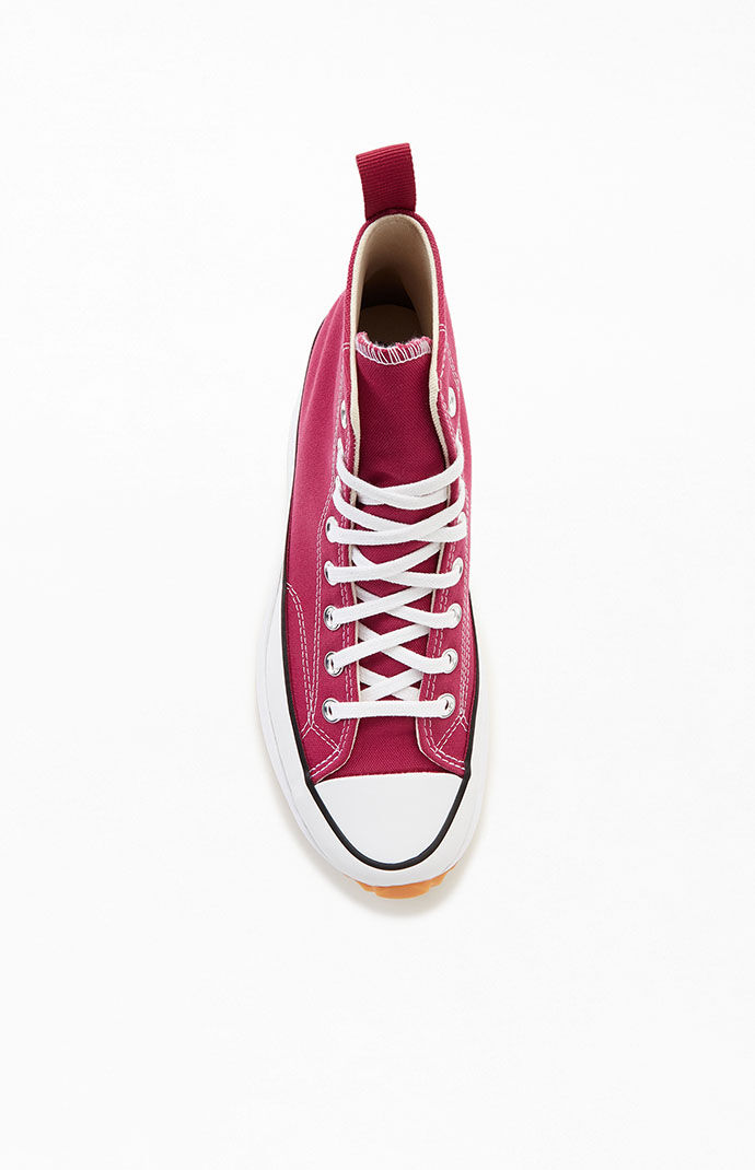 Converse Recycled Pink Run Star Hike Platform High Top Sneakers