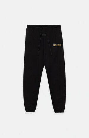 Kids Black Heavy Fleece Sweatpants image number 1