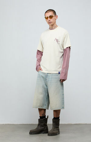 Optimum Light Gray Vintage Wash Heavyweight Oversized T-Shirt image number 6