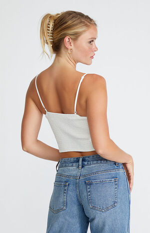 Lace-Up Cinched Corset Top image number 3