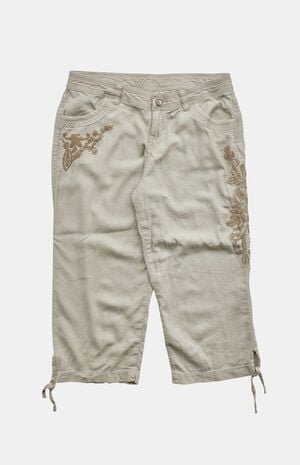 2000s Floral Capri Pants image number 1