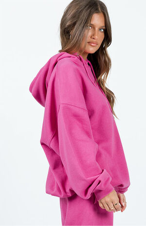 Pink Ritu Oversized Hoodie image number 3