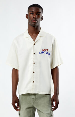 Tencel Graphic Oversized Camp Shirt image number 1