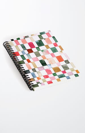 Ninola Design Watercolor Checker Yuletide Notebook
