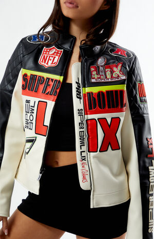 Super Bowl 59 Pinnacle Leather Jacket image number 3