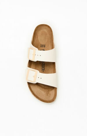 Women's Arizona Slide Sandal Cream image number 5