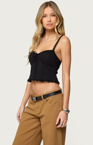 Lacey Knit Tank Top image number 2