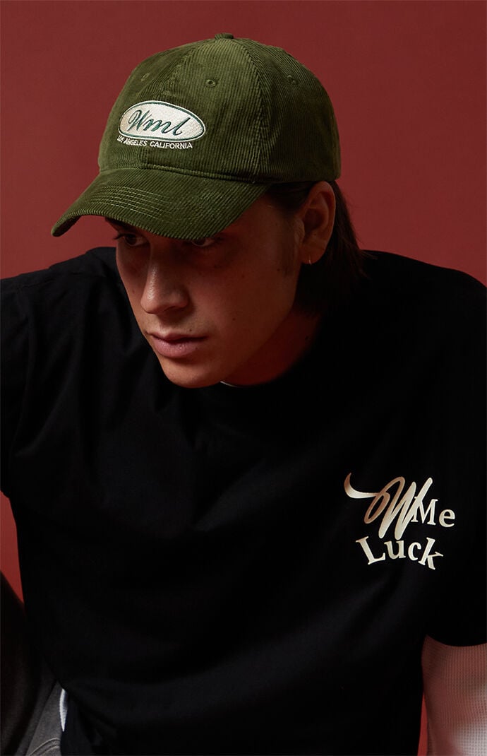 WISH ME LUCK Driver Corduroy Snapback Hat