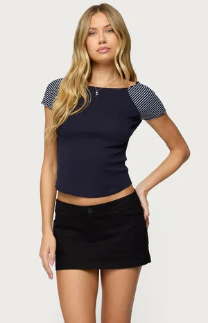 Marina Raglan Stripey T-Shirt image number 1