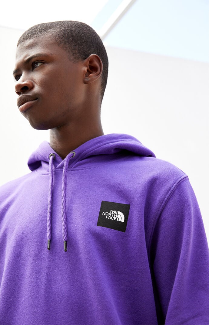 Purple north face hoodie mens outlet