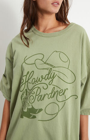 Howdy Partner Oversized T-Shirt image number 2