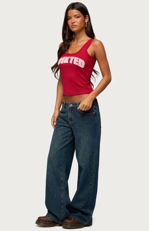 Raelynn Washed Low Rise Baggy Jeans image number 4