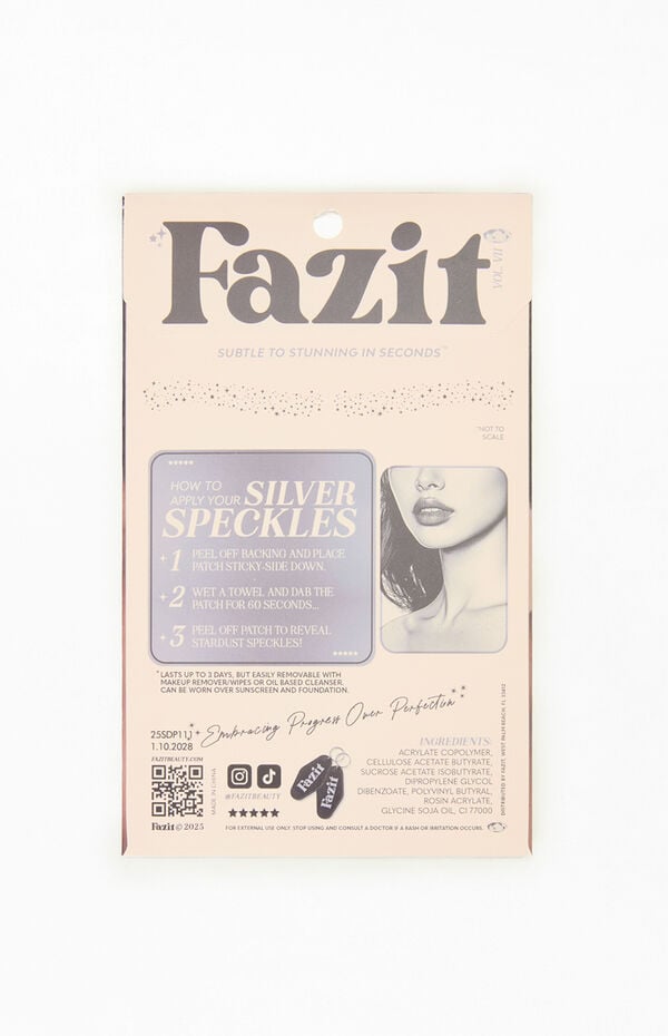 FAZIT BEAUTY Silver Decolletage Glitter Makeup Patches